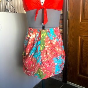 TIBI brand Silk mini skirt